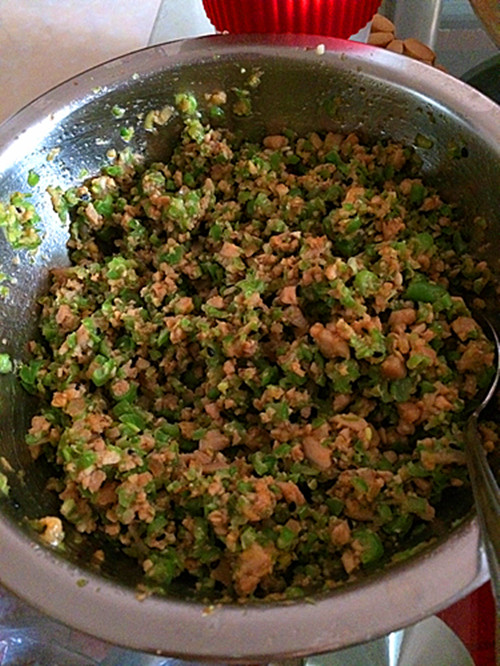 紫薯豆角馅水饺步骤6