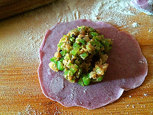 紫薯豆角馅水饺步骤10