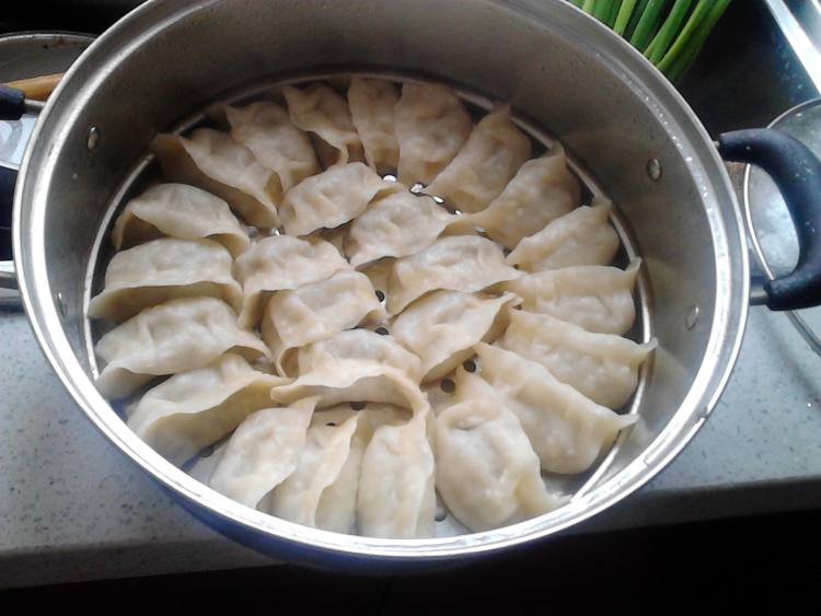 猪肉菜葫芦馅蒸饺步骤13