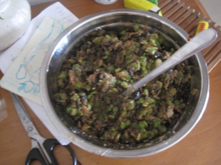蒜苔木耳馅饺子步骤4