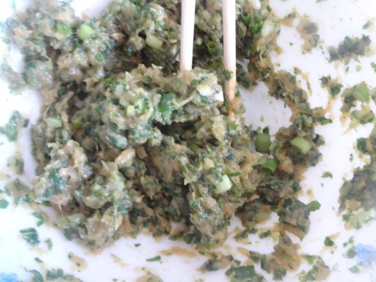 鸡肉小白菜饺子步骤7