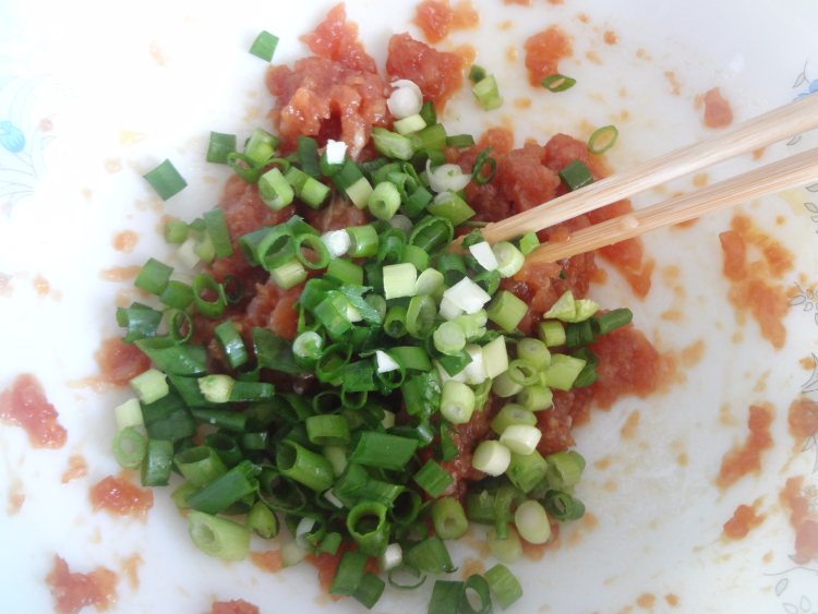 猪瘦肉小白菜饺子步骤7