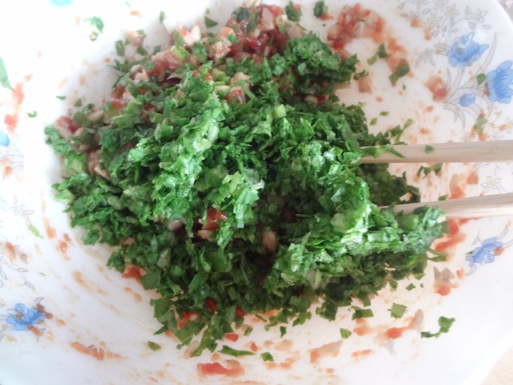 猪肉平菇青菜双色饺子步骤10
