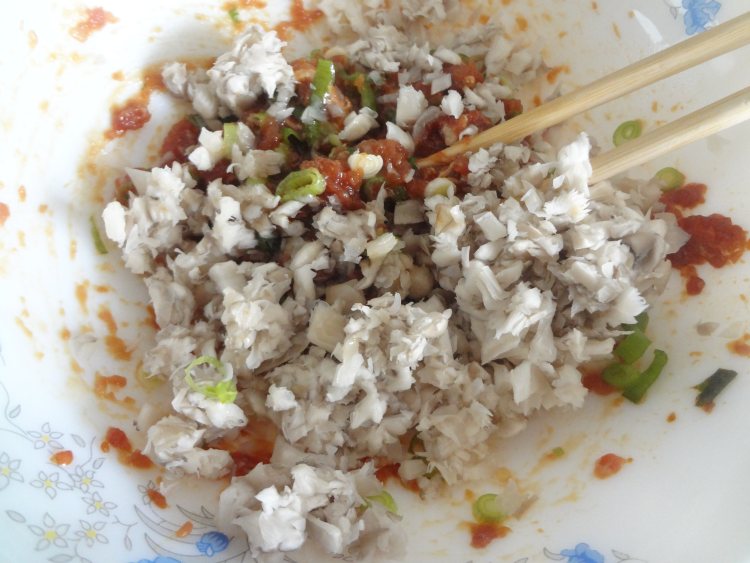 猪肉平菇青菜双色饺子步骤9