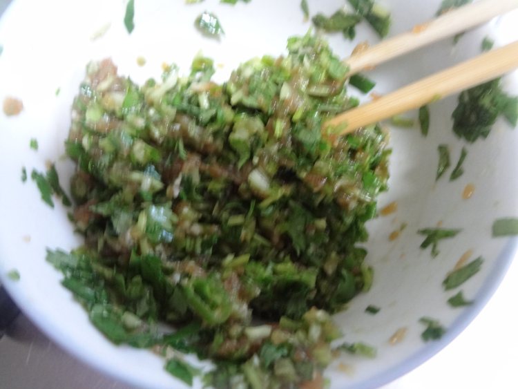 猪肉香菜饺子步骤6