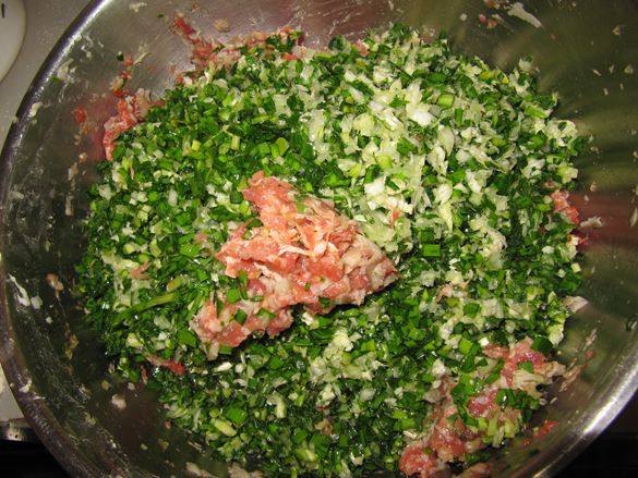 韭菜猪肉蘑菇饺步骤16