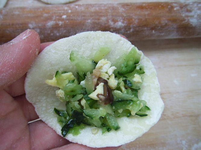 黄瓜鸡蛋香菇饺子步骤14