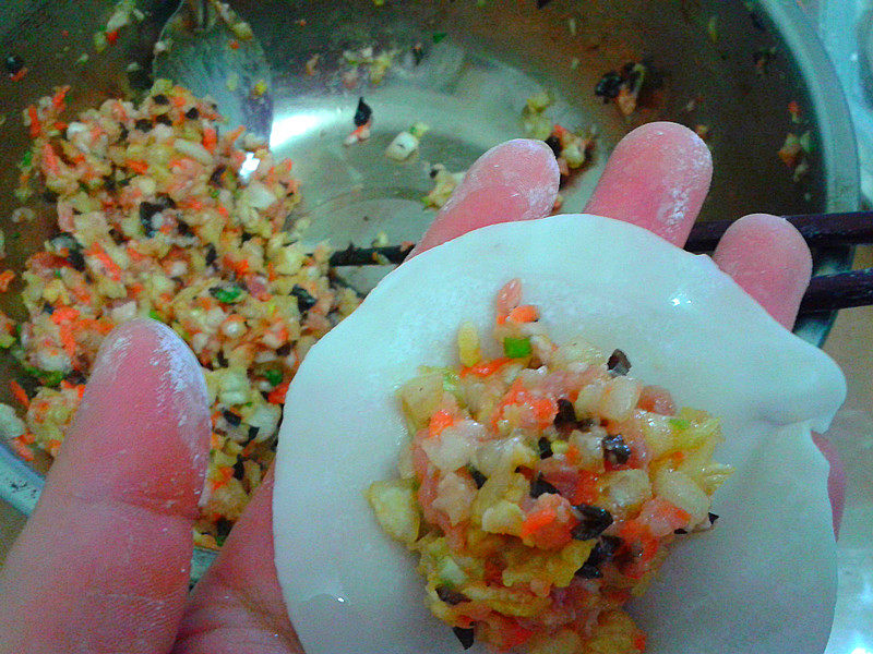 胡萝卜白菜饺子步骤13