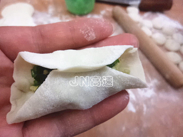 韭菜鸡蛋素馅饺步骤14