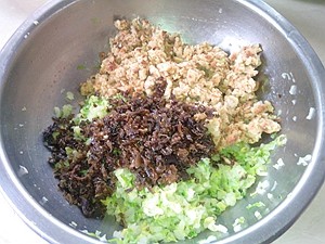 肉圆白菜饺子步骤8