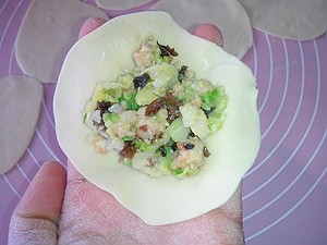 肉圆白菜饺子步骤12