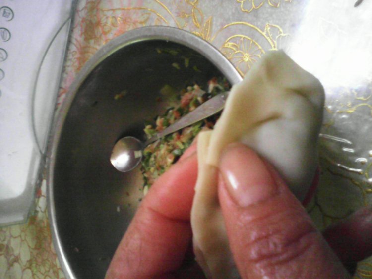 大葱鲜肉饺子步骤17