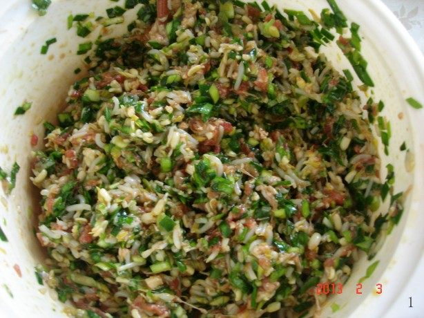 韭菜豆芽饺子步骤5