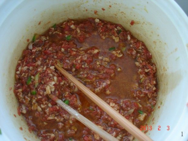 韭菜豆芽饺子步骤2