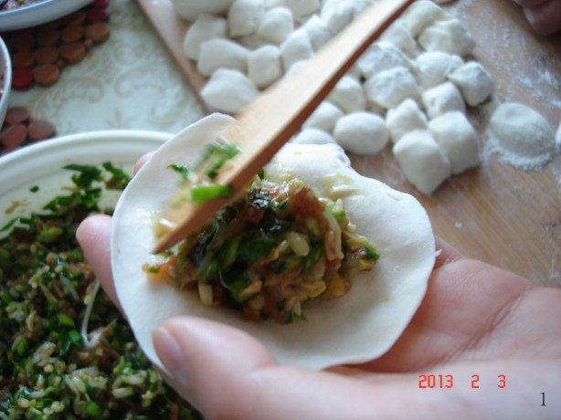 韭菜豆芽饺子步骤8