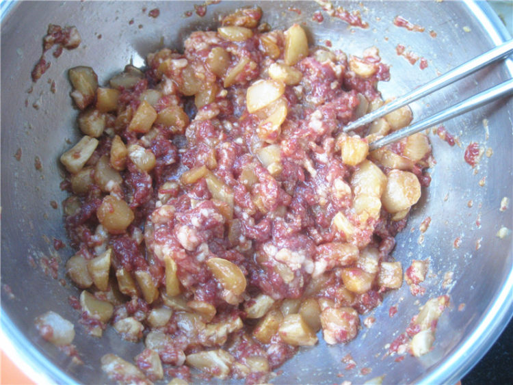 扇贝白菜肉饺子步骤4
