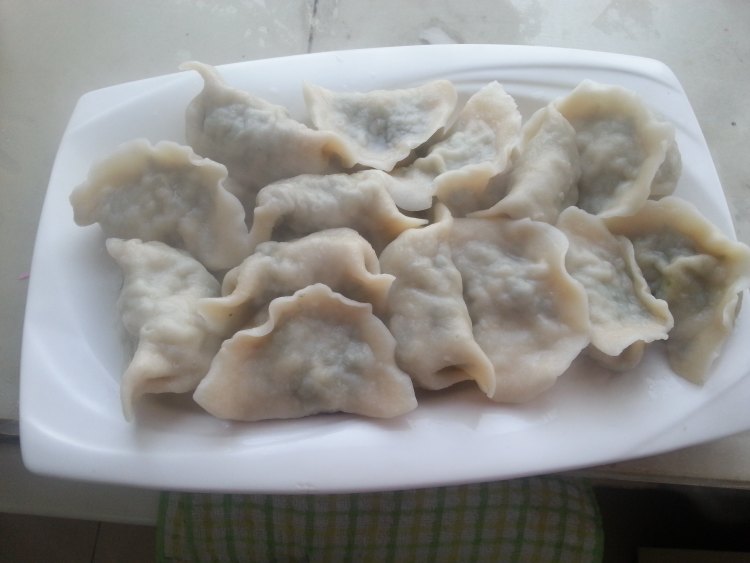 芥菜鲜肉水饺步骤11