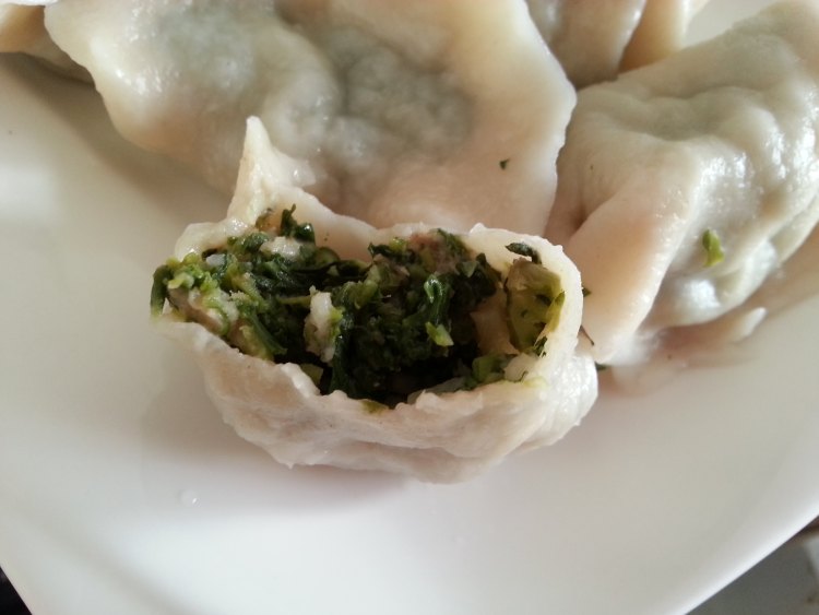 芥菜鲜肉水饺步骤12