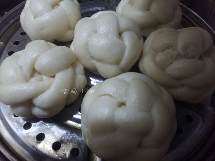 豆浆绣球馒头步骤14