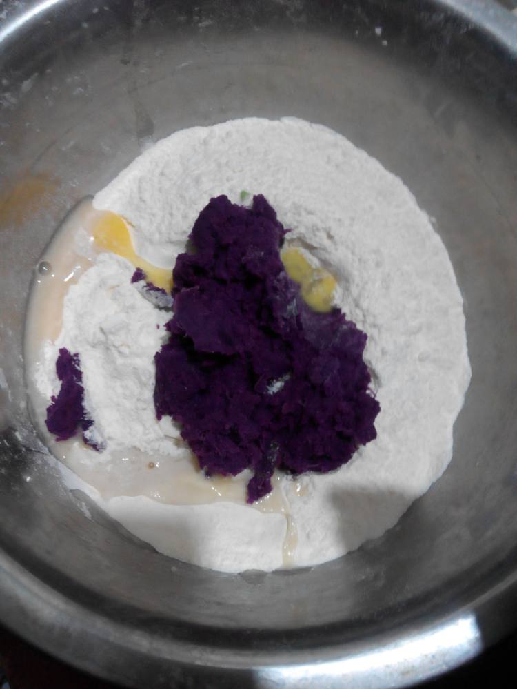 紫薯玫瑰馒头#多效护步骤4