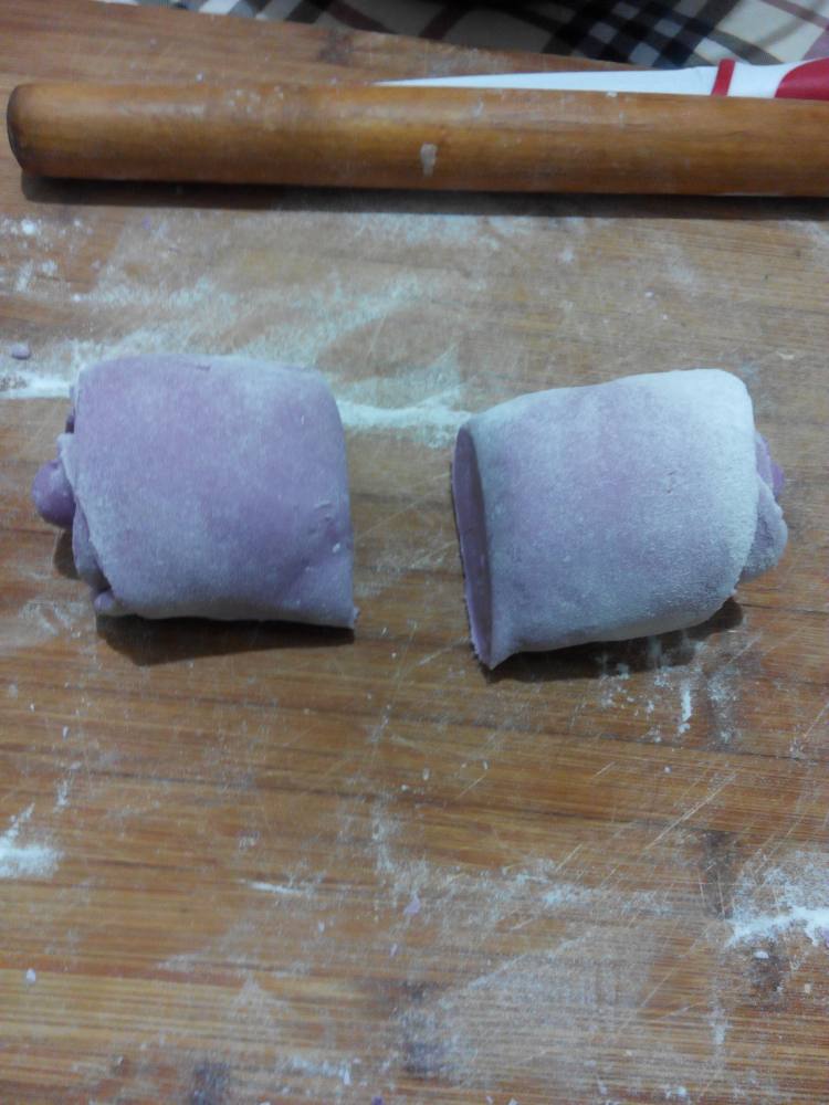 紫薯玫瑰馒头#多效护步骤10