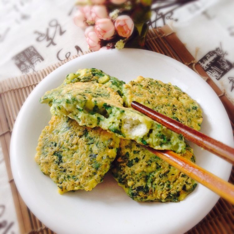 荠菜鸡蛋喧饼步骤11