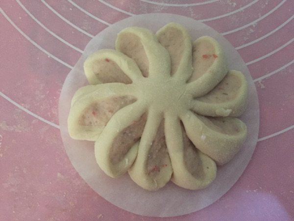 混合果汁花朵馒头步骤8