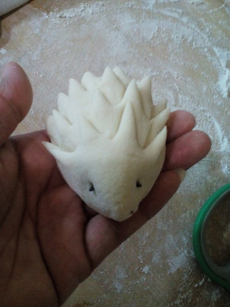 豆沙小刺猬步骤8