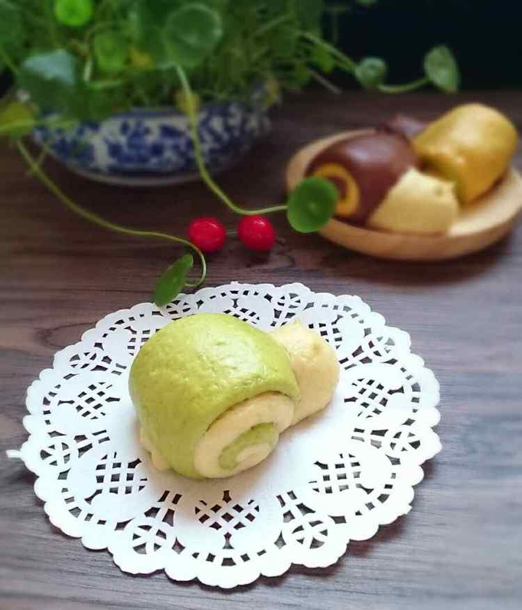 蔬菜汁发面小蜗牛步骤7