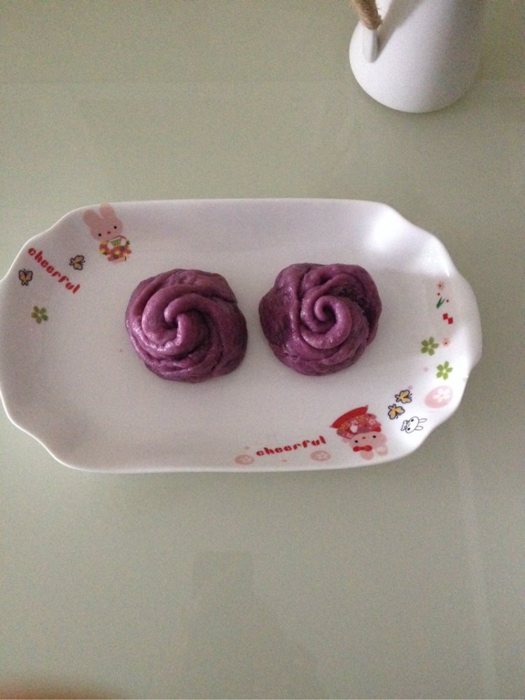 紫薯玫瑰花馒头步骤12
