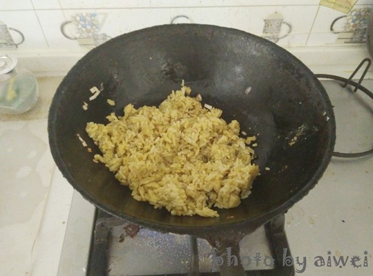 咖喱米饭炒馍花步骤12