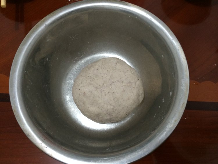 红豆黑米糊馒头步骤4