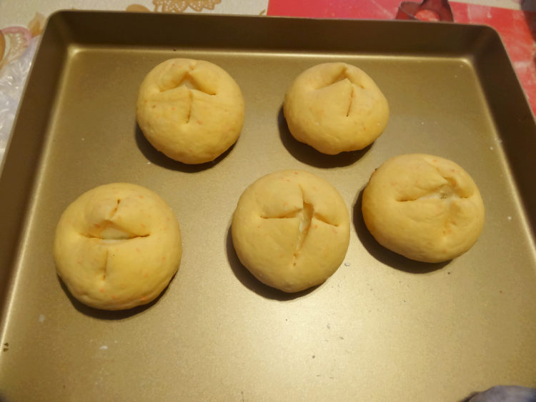 豆沙开花馒头步骤14
