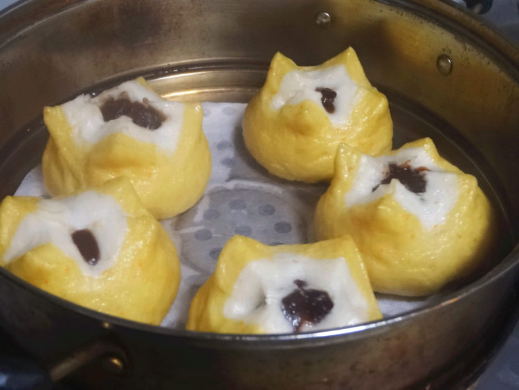 豆沙开花馒头步骤15