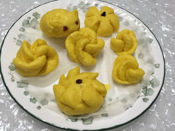 胡萝卜花样馒头步骤19
