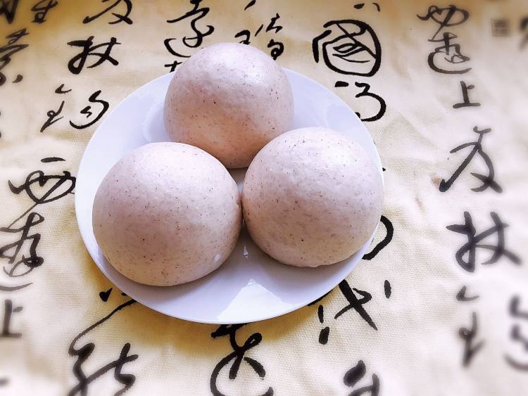 黑豆豆渣馒头步骤12