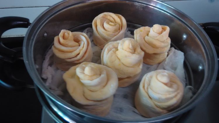 南瓜味玫瑰花馒头步骤9