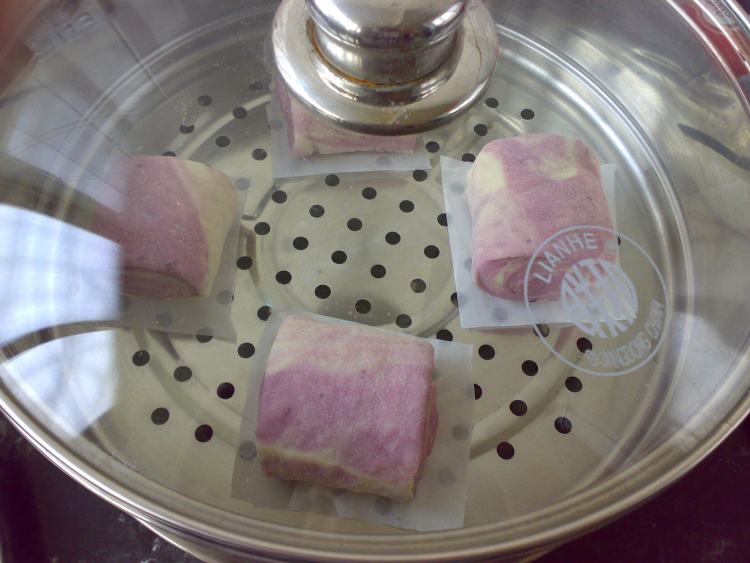 牛奶紫薯馒头步骤11