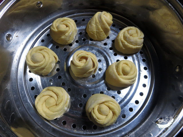 南瓜玫瑰馒头步骤15
