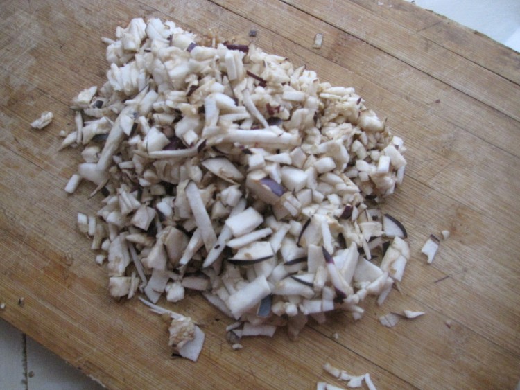 冷馒茄子海带丝煎饼步骤5