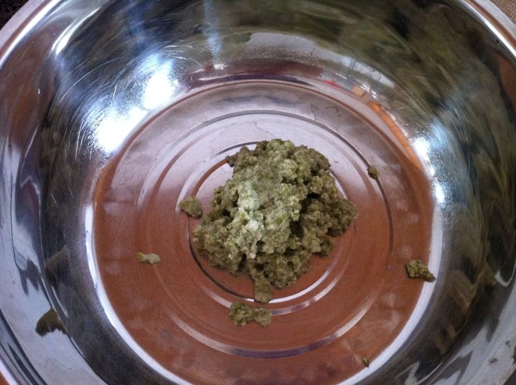 绿豆渣馒头步骤1