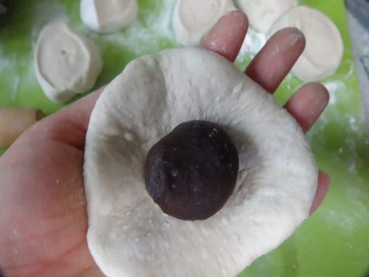 荞麦豆沙馒头步骤7
