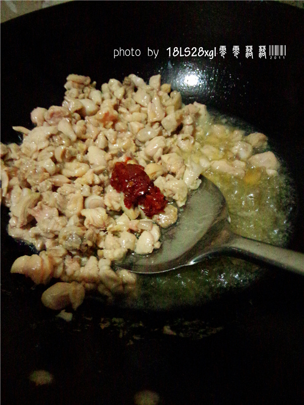 馒头炒鸡肉步骤8