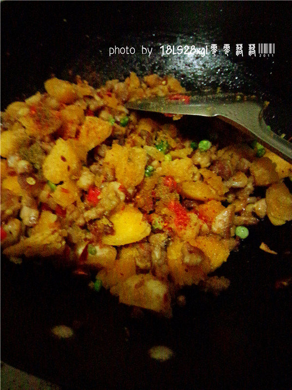 馒头炒鸡肉步骤13