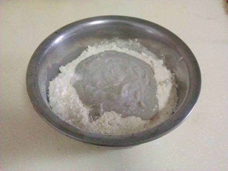 刀切黑豆豆渣馒头步骤2
