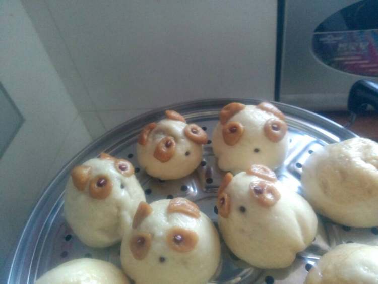 小熊猫绿豆包步骤12