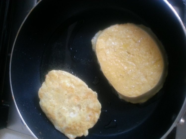 鸡蛋煎馍片步骤5