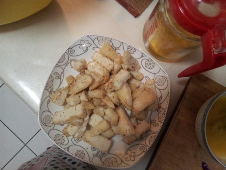 洋葱鸡蛋炒馍片步骤8