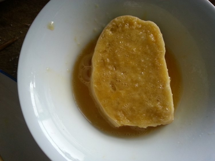 蛋液煎馒头片步骤4