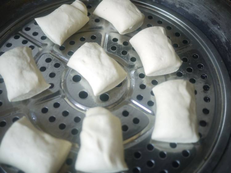 豆浆刀切馒头步骤9